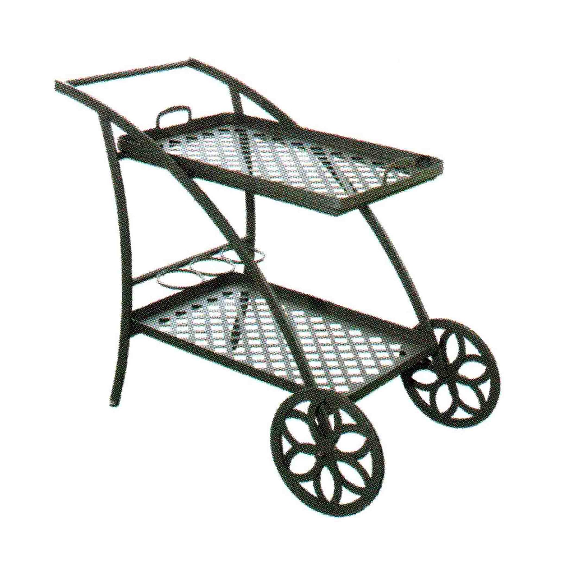 Metal Service Cart - Outdoor Trolley