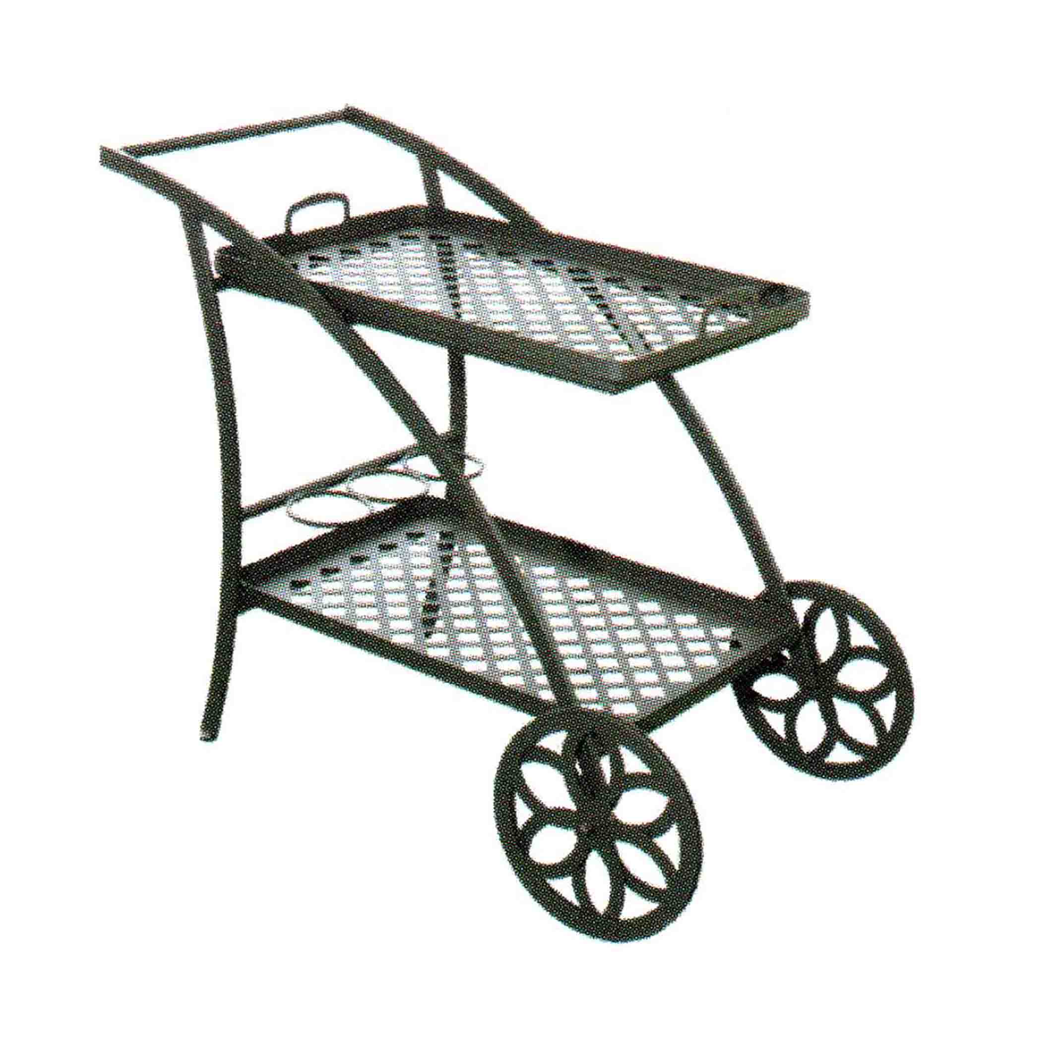 Metal Service Cart - Outdoor Trolley