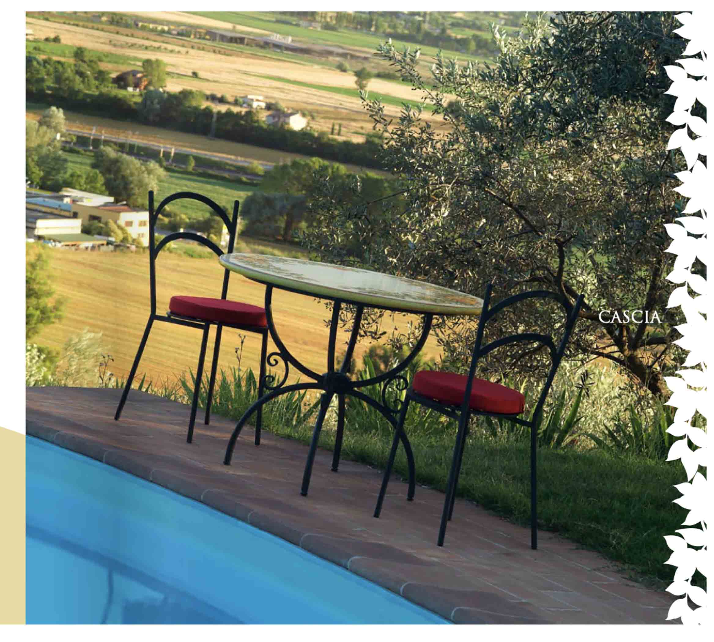 Cascia Lava Stone Italian Ceramic Art Table