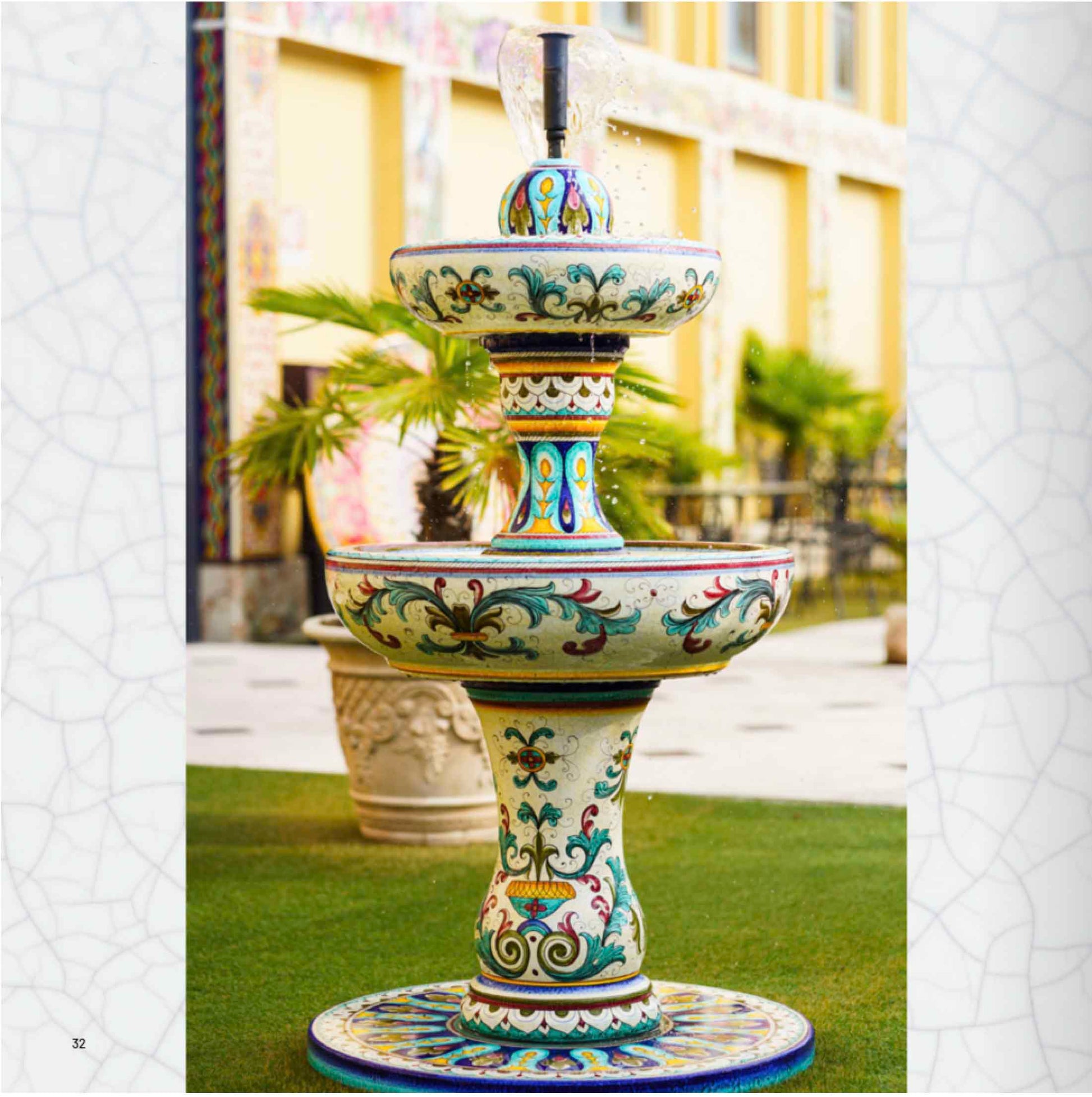 Lava Stone Outdoor Fountain - Made in Italy
