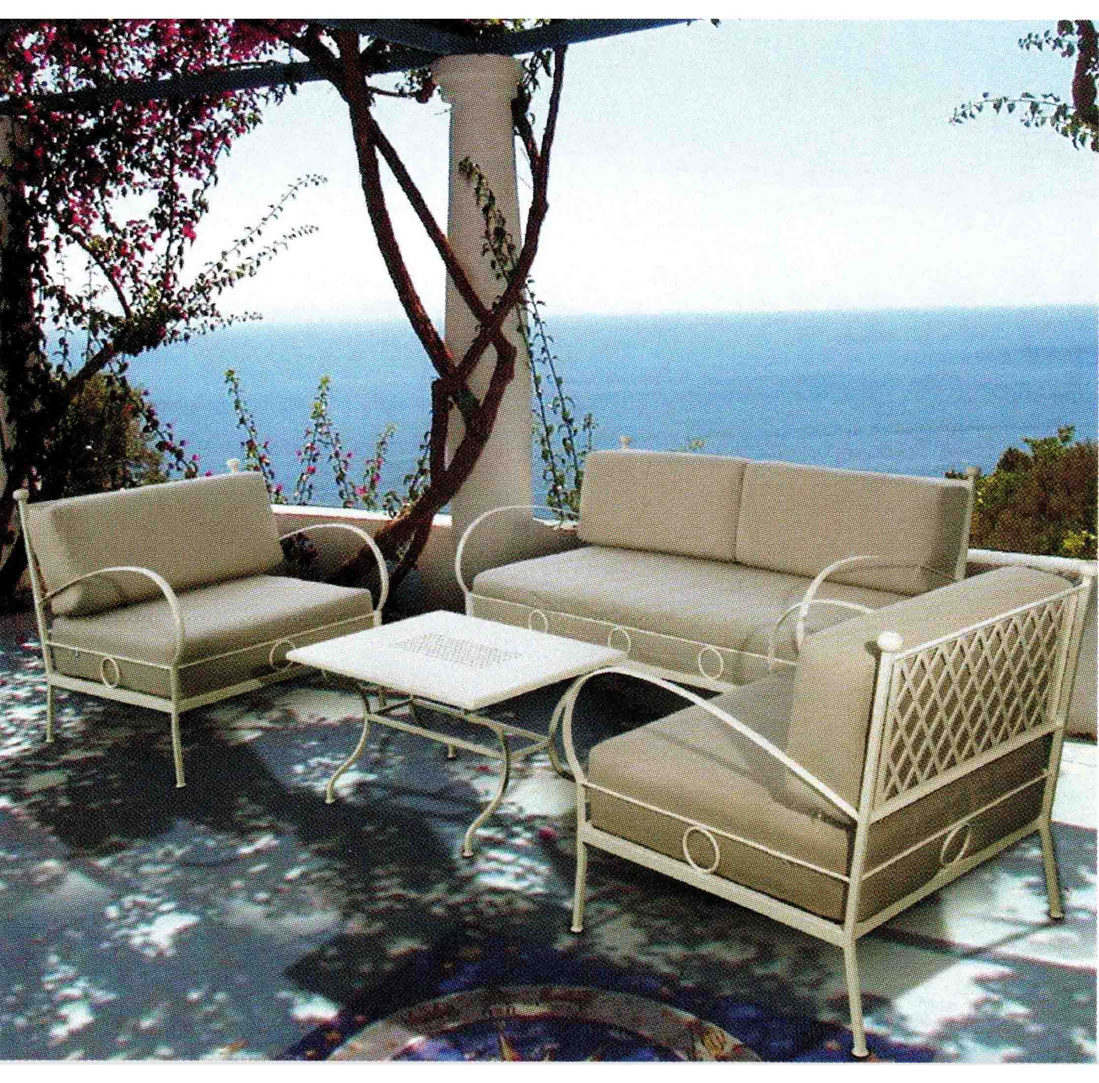 Handcrafted Italian Outdoor Garden Lounge Set
