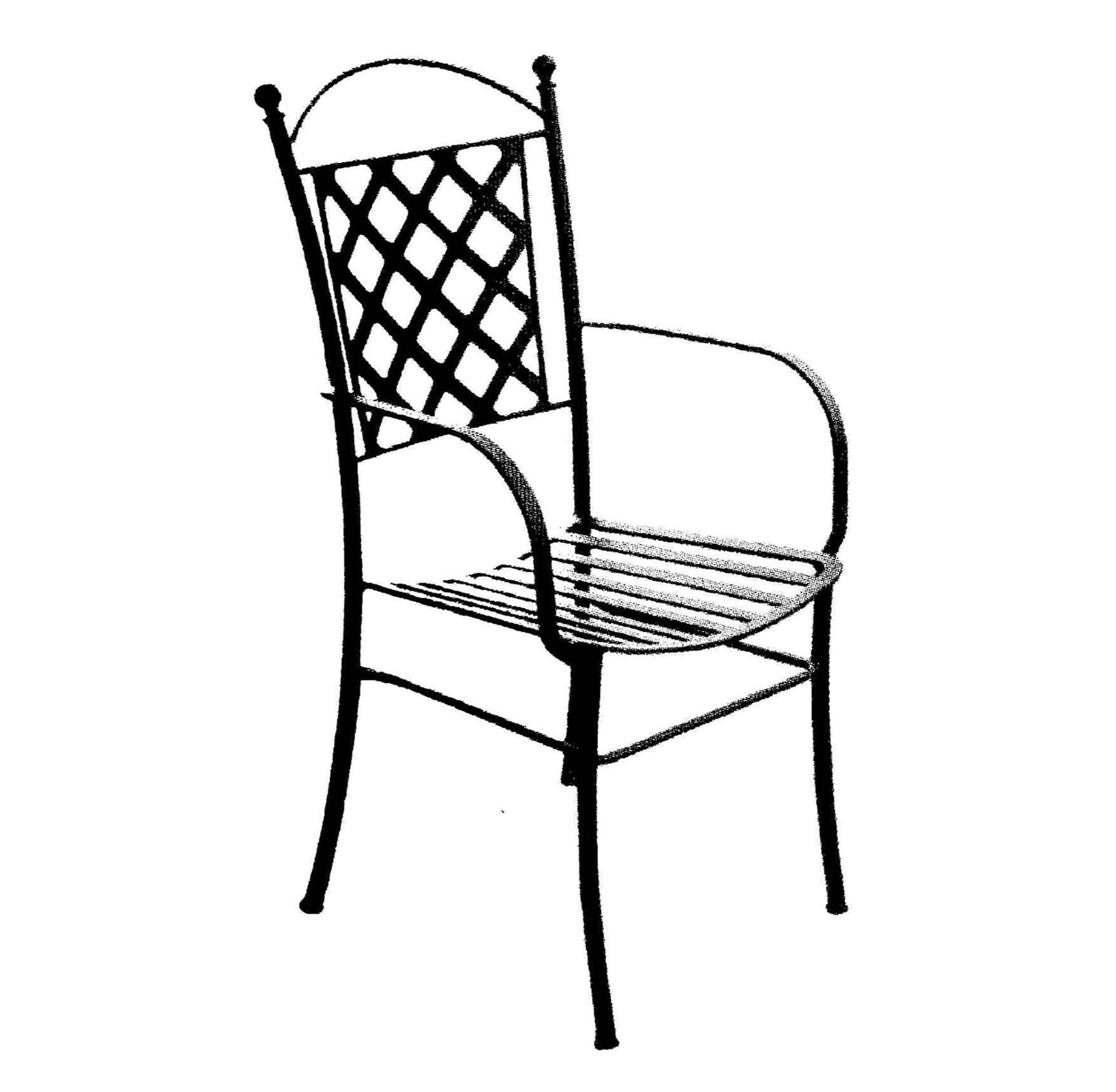 Iris Iron Chair Model