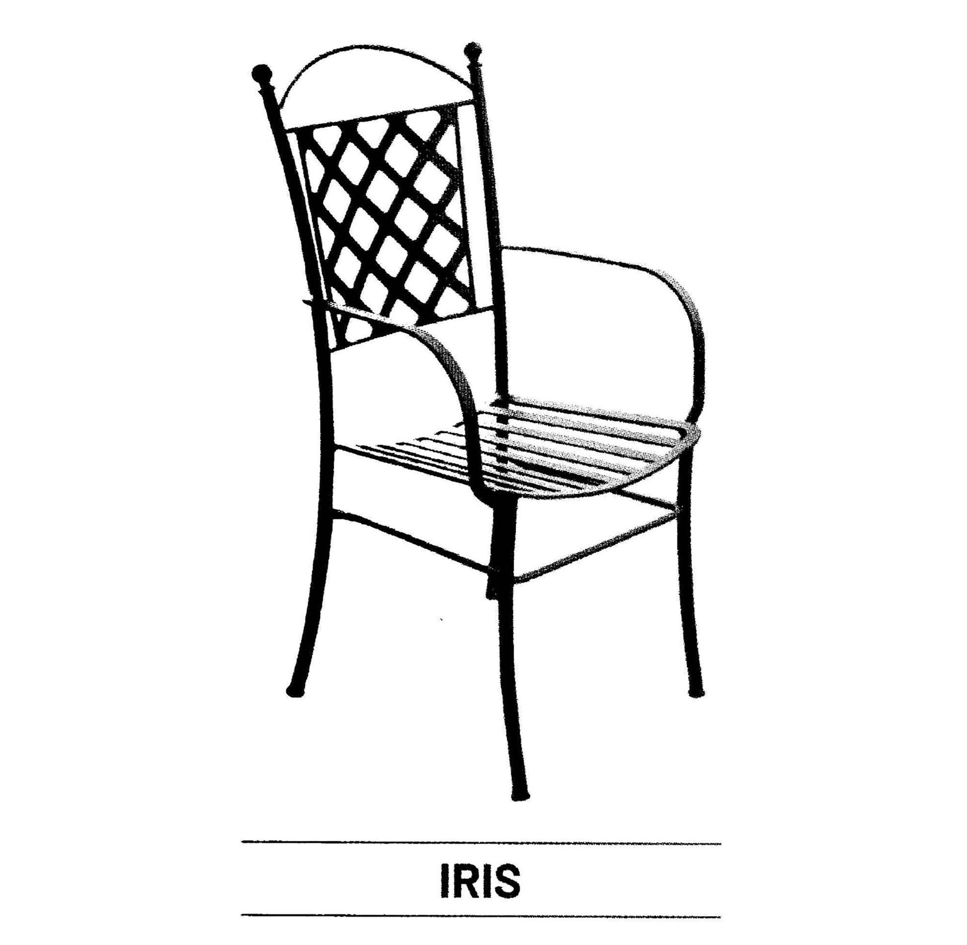 Iris Iron Chair