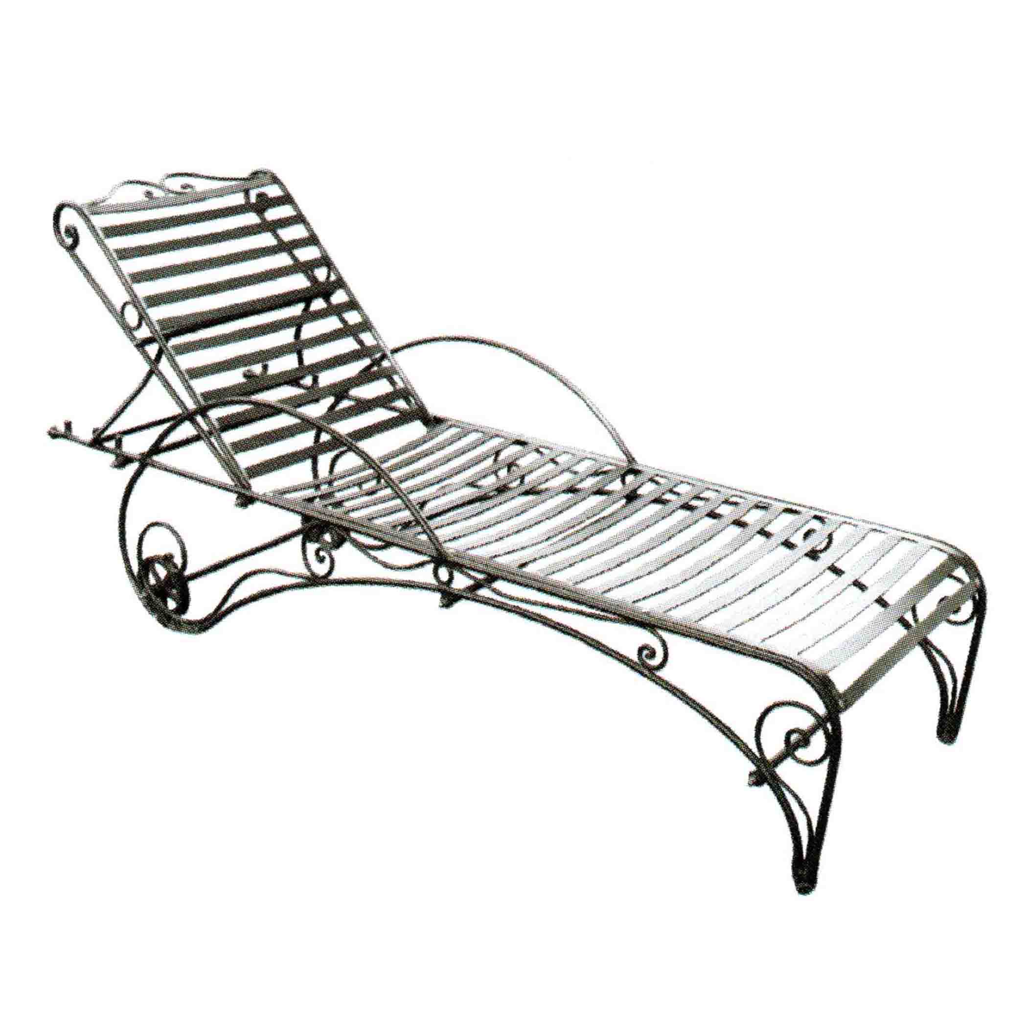 Metal Lounger - Italian Luxury Outdoor Sunbed