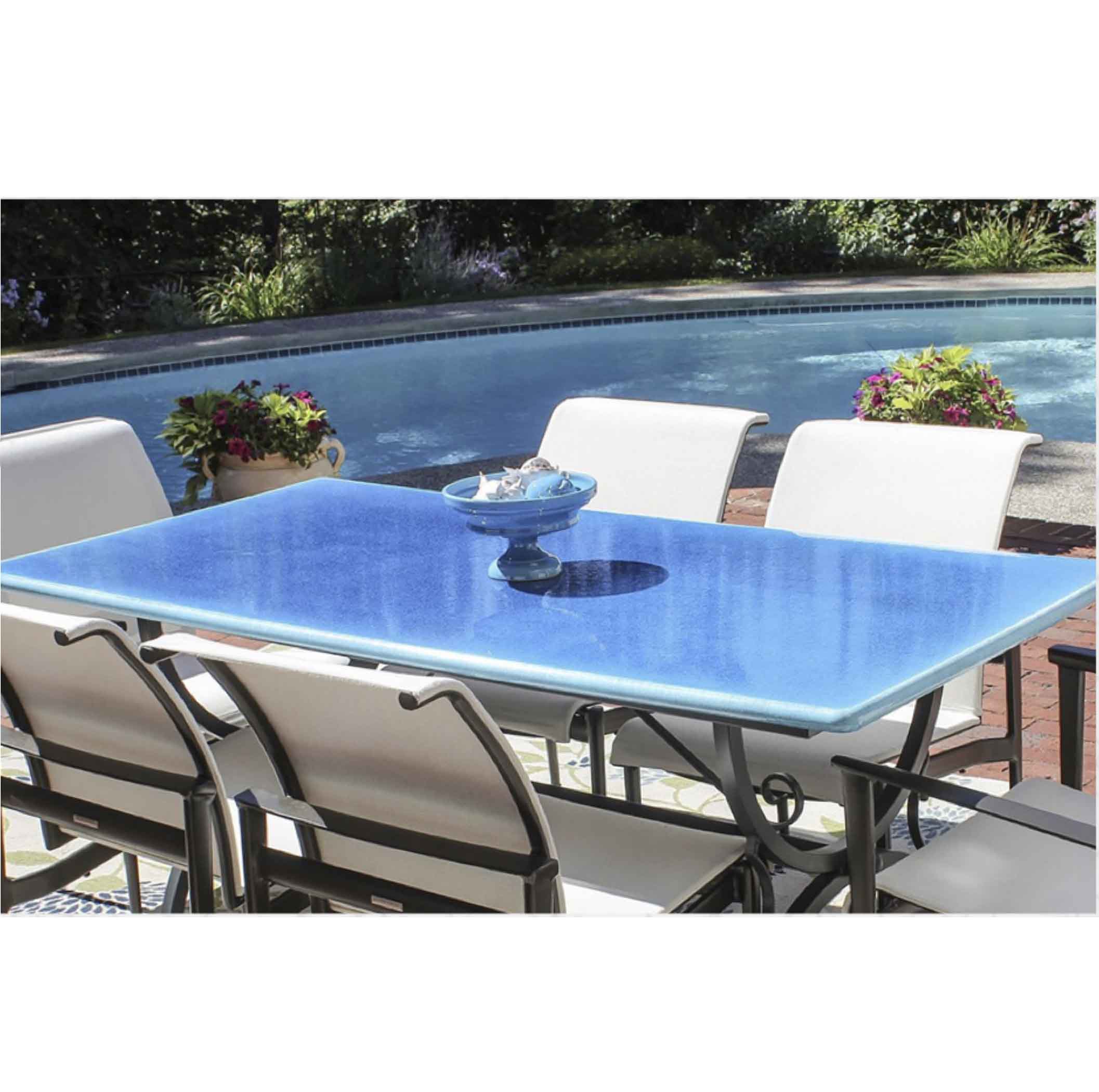 Rectangular Lava Stone Tabletop - Malibu