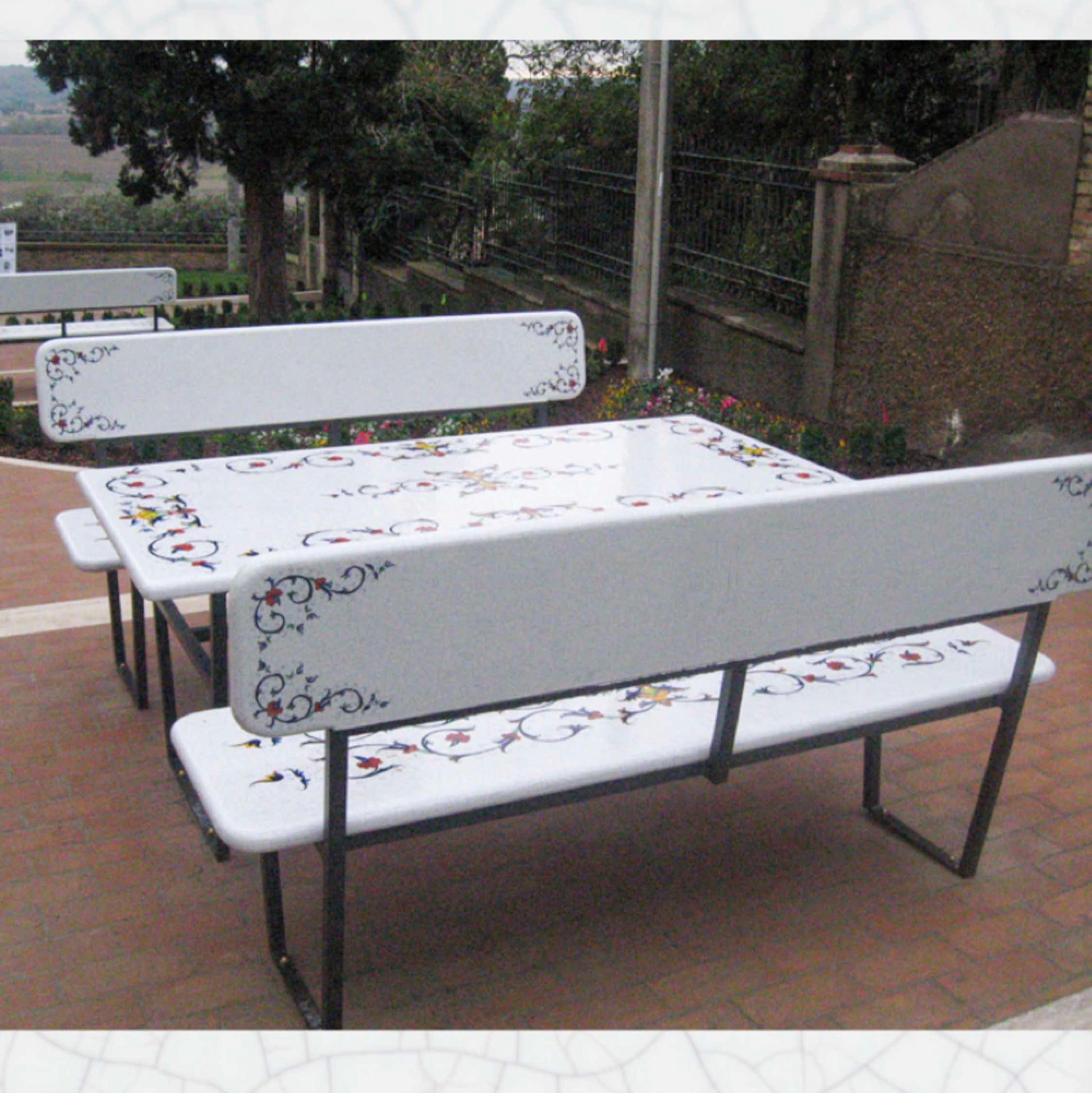 Rectangular Lava Stone Tabletop - Public
