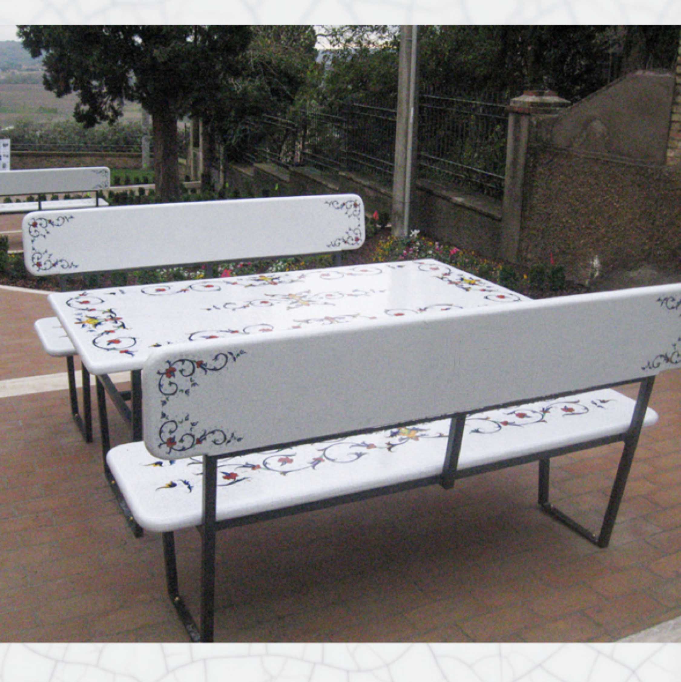 Rectangular Lava Stone Tabletop - Public