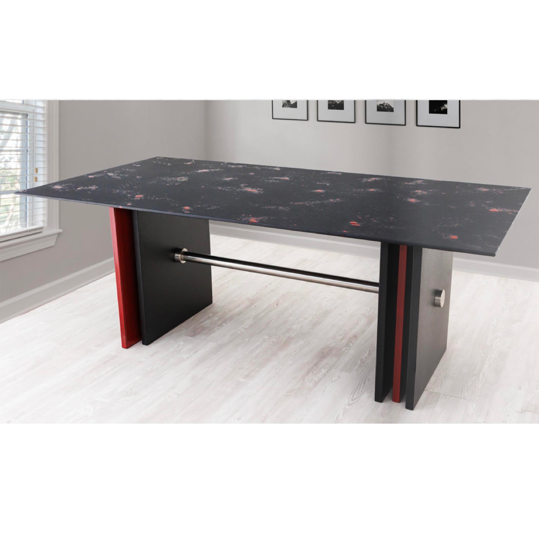 Rectangular Lava Stone Tabletop - Nebula