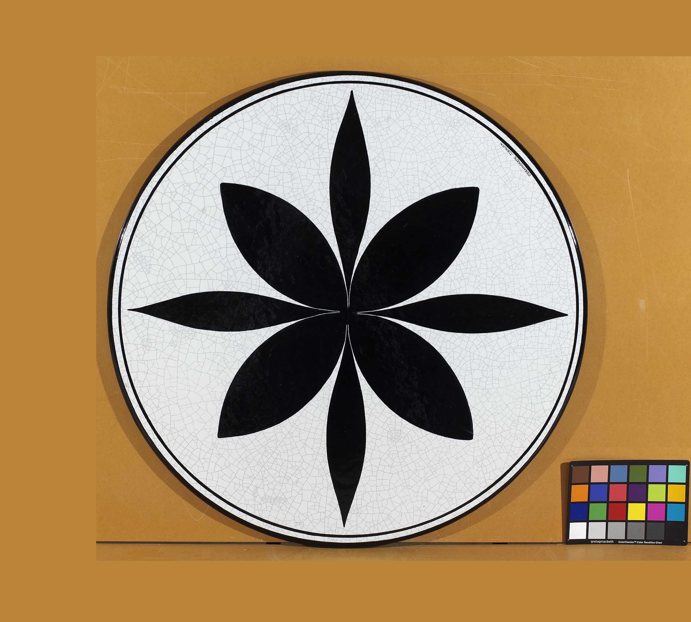 North Star Round Lava Stone Ceramic Art Table Top