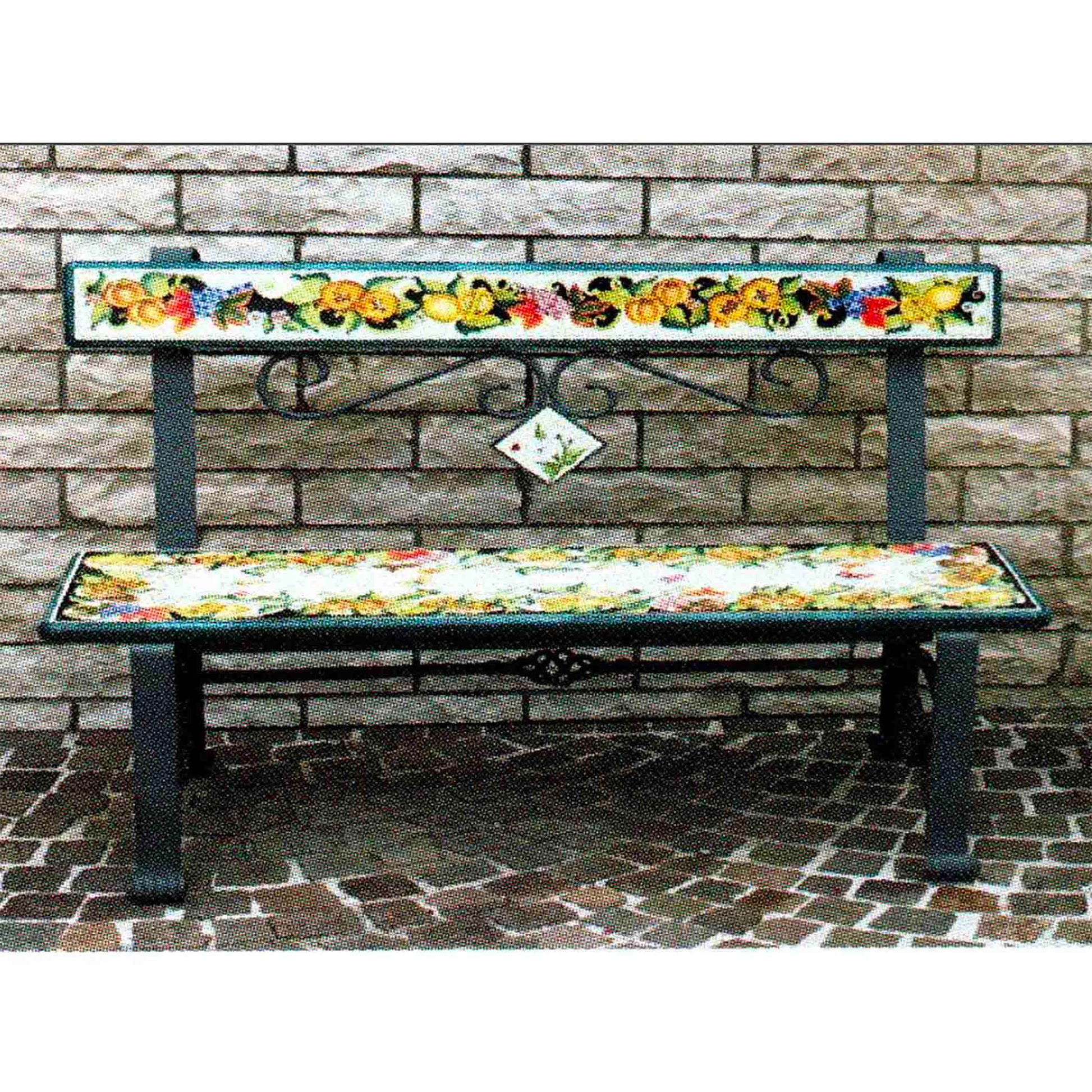 Two Seater Italian Classic Lava Stone Bench