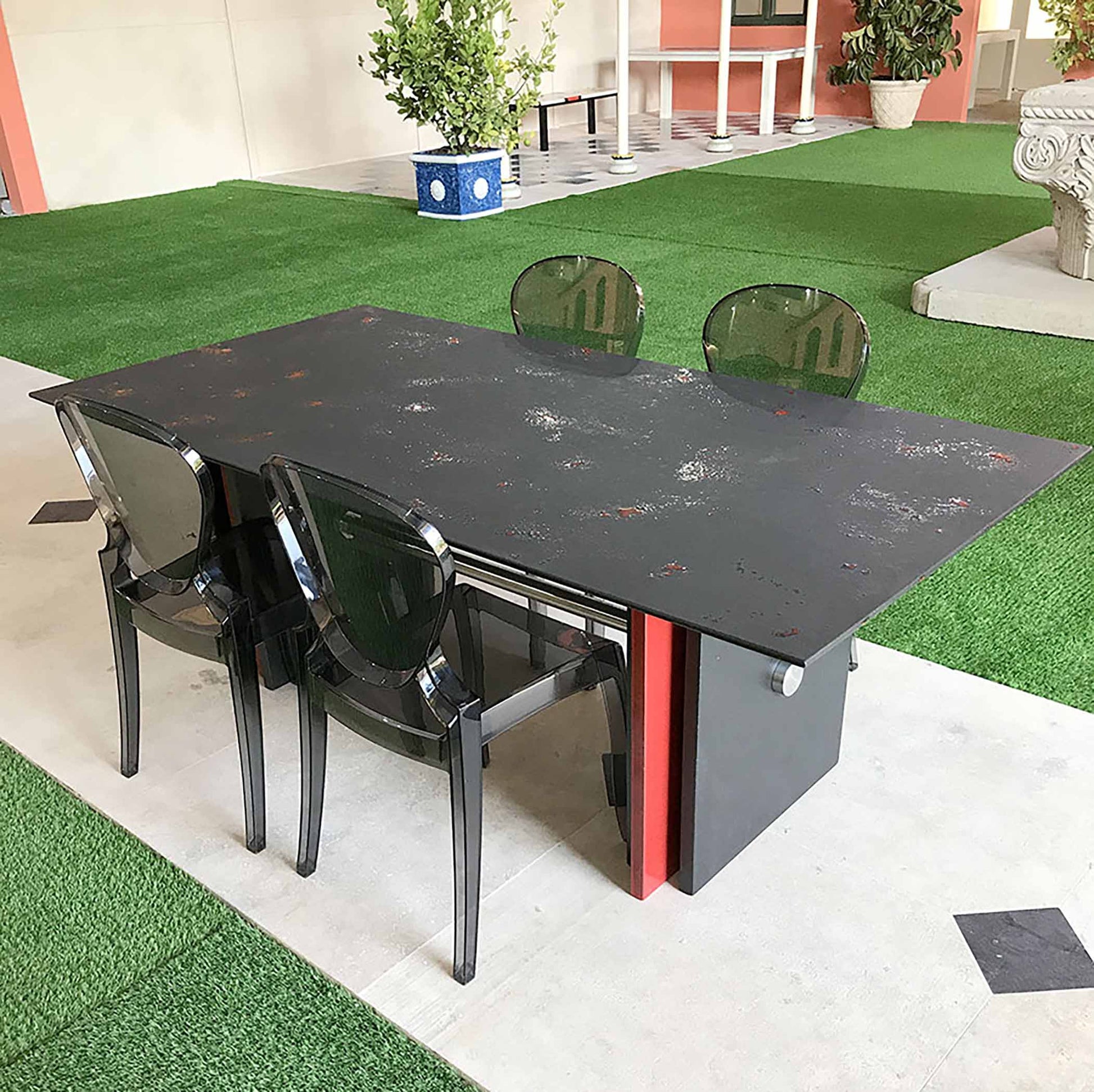Rectangular Lava Stone Tabletop - Nebula
