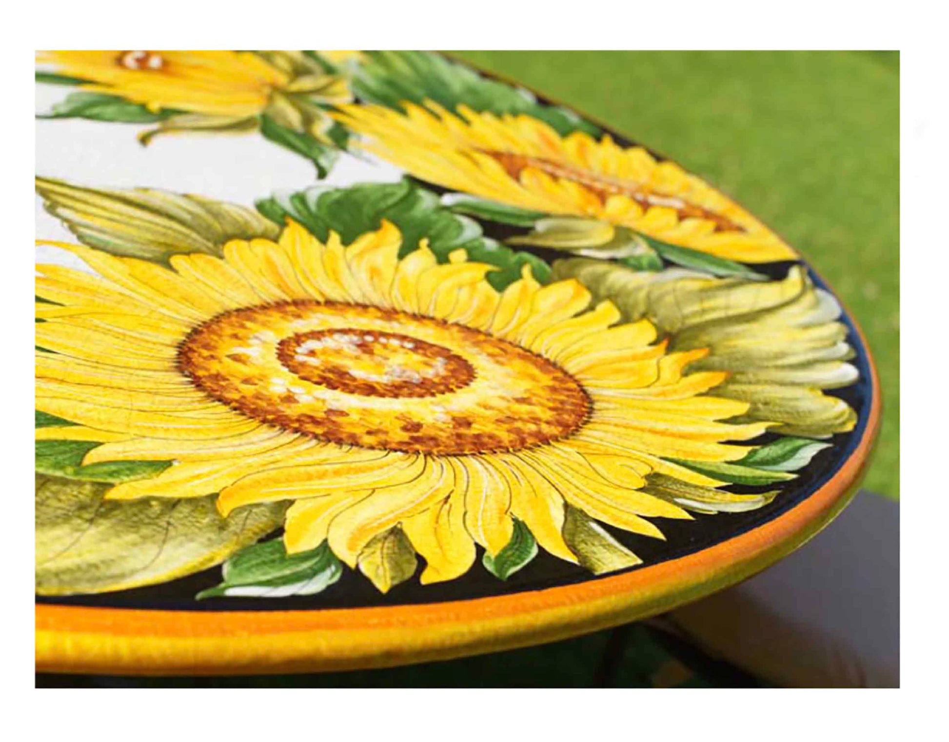 Volcanic Lava Stone Round Ceramic Table 2