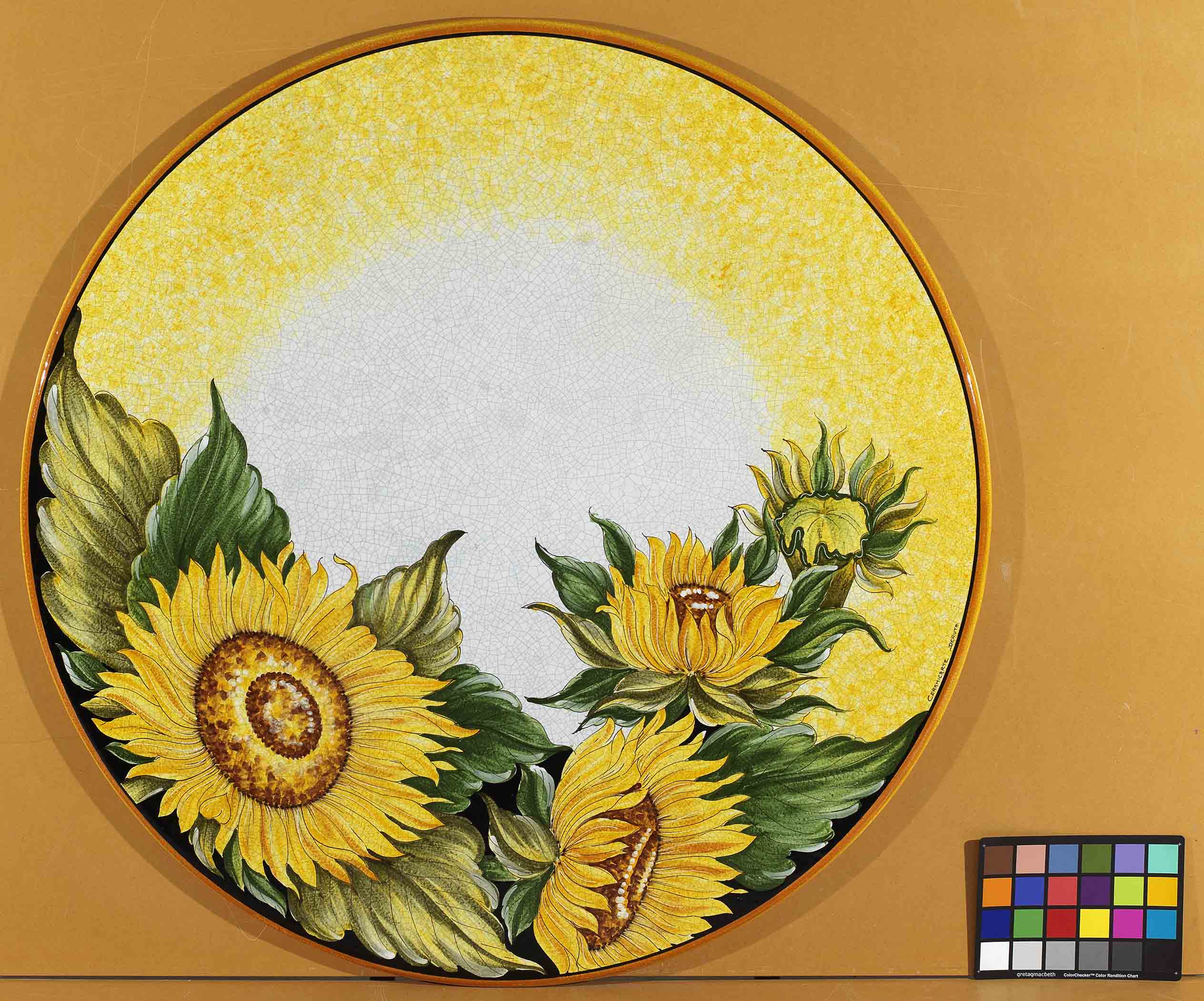 Spello Sunflower Round Table Top