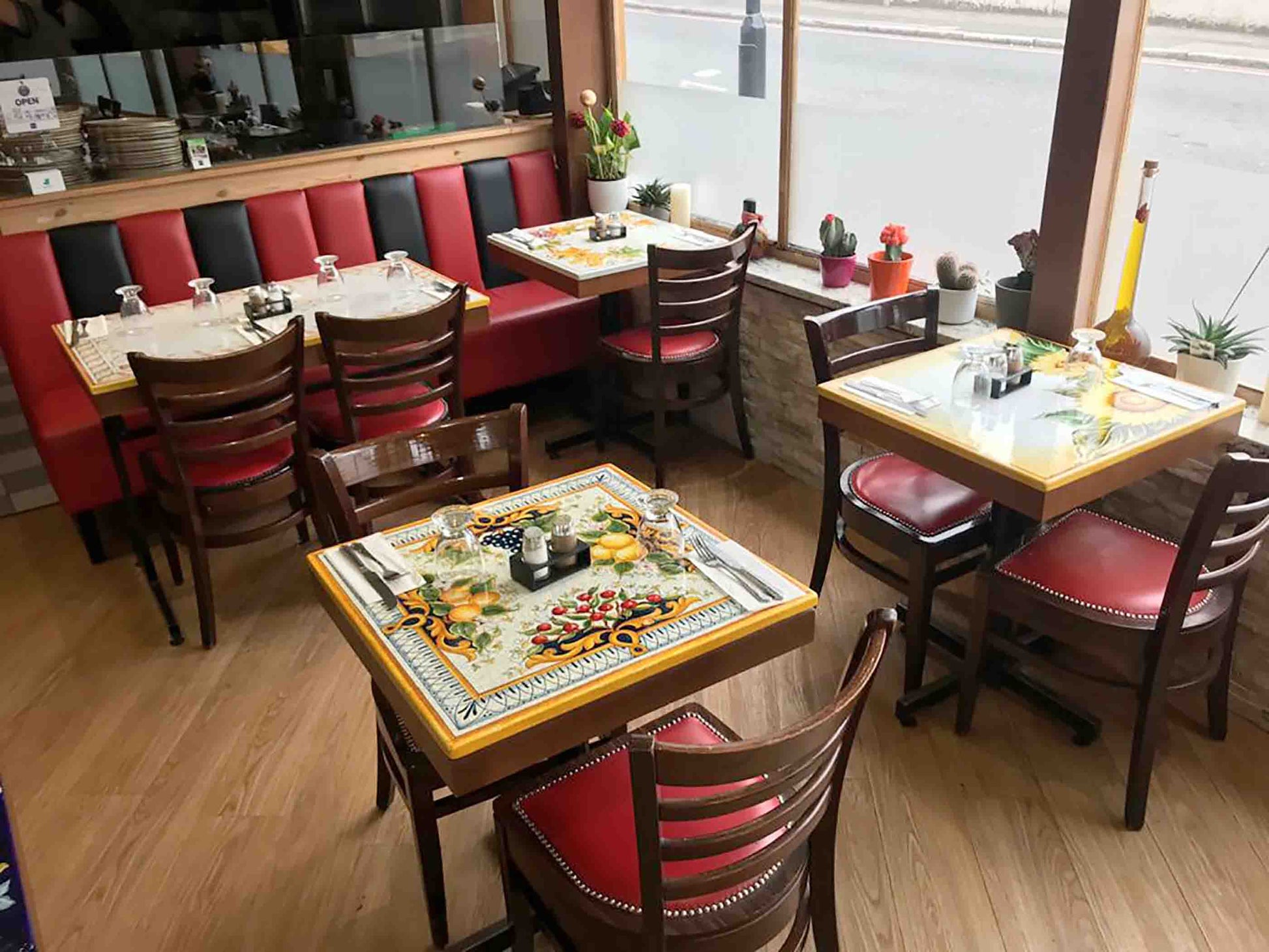 Square Lava Stone Tabletop – Restaurant & Cafes