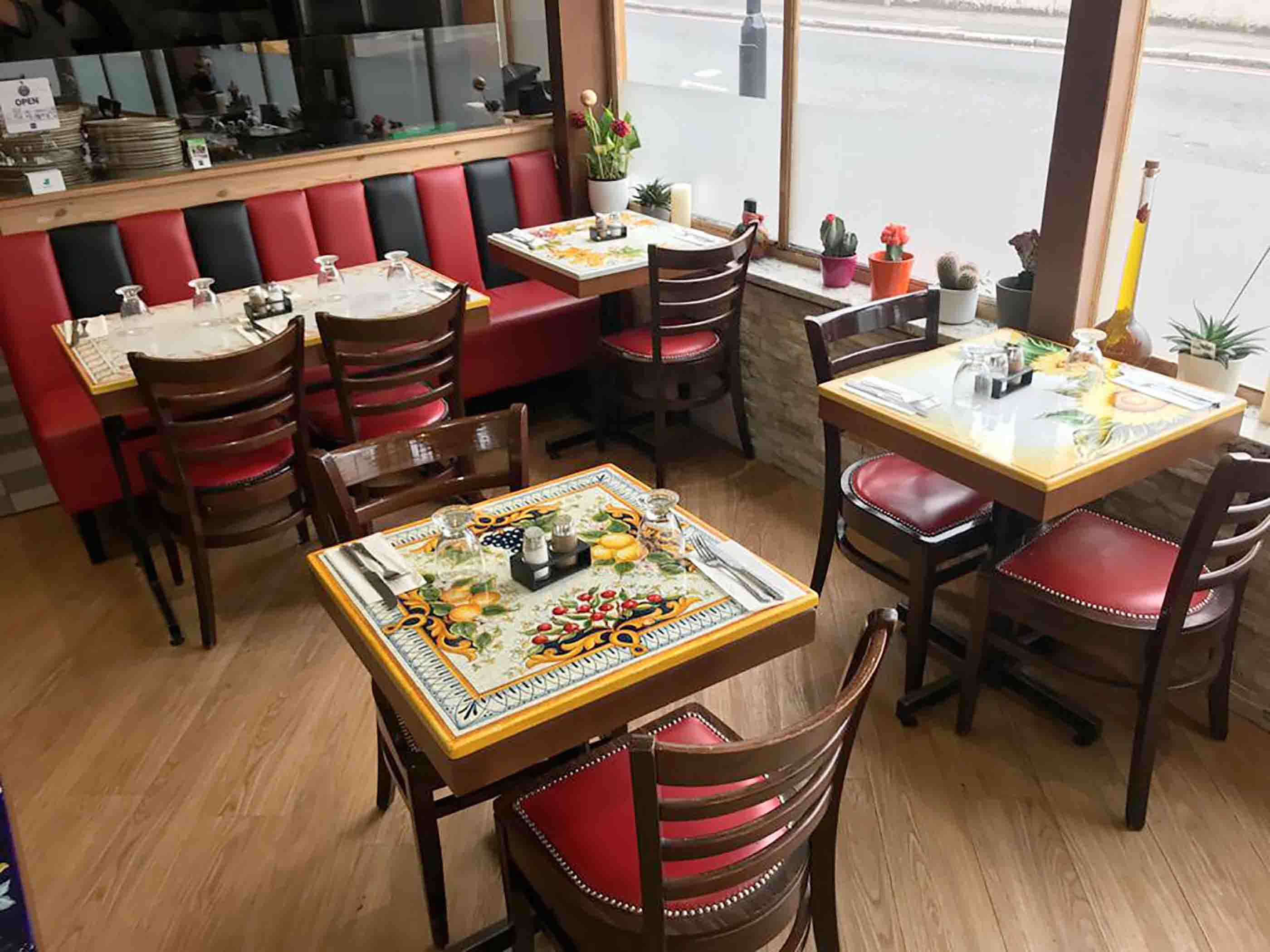 Square Lava Stone Tabletop – Restaurant & Cafes